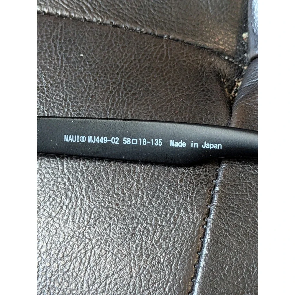 Maui Jim HUELO MJ449-02 58-18-135 Japan Matte Black Frame Only
